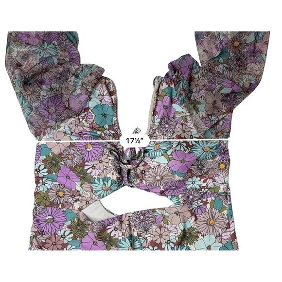 GabiFresh x Swimsuits for All Garden Dream Pink Floral Swimsuit Swimwear 18 G/H - Picture 6 of 9